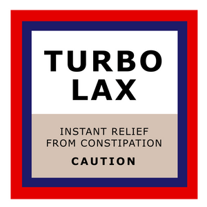 Turbo Lax Sticker- 6" x 6"